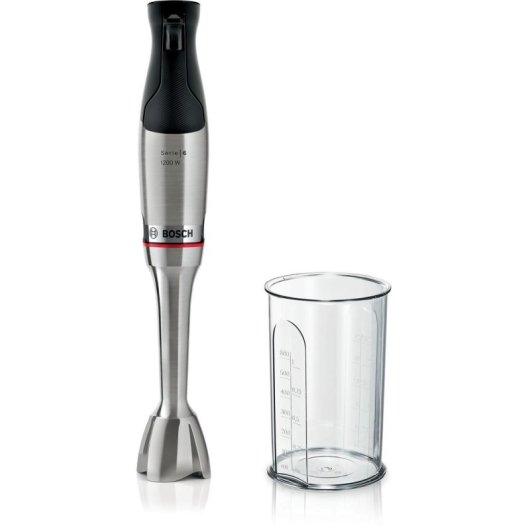 Tauchmixer Bosch Serie 6 MSM6M810, 1200 W, 0,6 L, Edelstahl