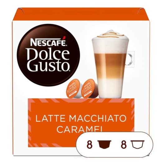 Cápsula de café Nescafé Dolce Gusto Caramel Latte Macchiato 16 peças