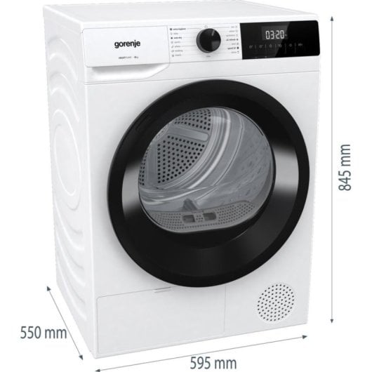 Secadora de condensação Gorenje DHNE82 8kg Classe energética D com bomba de calor