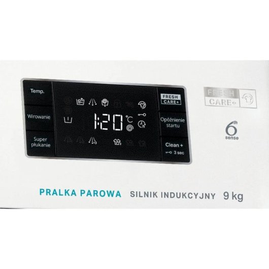Lavadora Whirlpool FFB 9258 SV PL Carga Frontal 9 kg 1151 rpm B Blanca con Pantalla y Programación Diferida