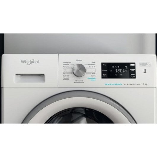 Lavadora Whirlpool FFB 9258 SV PL Carga Frontal 9 kg 1151 rpm B Blanca con Pantalla y Programación Diferida