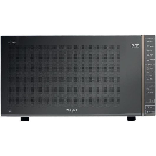 Microondas Whirlpool MWP 303 M 30 Litros 900W con Grill 1050W Touch Mirror