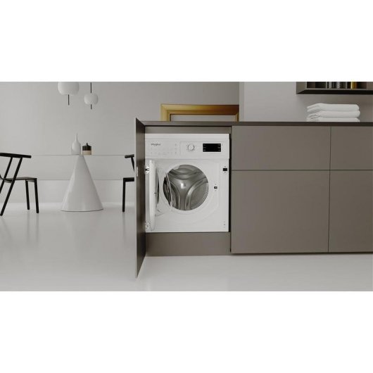 Lavadora Whirlpool BI WMWG 81485 PL Carga Frontal 8 kg 1351 rpm B Blanca con Pantalla y Tecnología Invertida