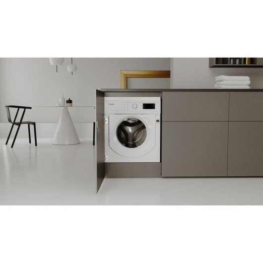 Lavadora Whirlpool BI WMWG 81485 PL Carga Frontal 8 kg 1351 rpm B Blanca con Pantalla y Tecnología Invertida