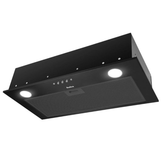 Campana extractora Amica OMC6241B Canalisation/Recirculation 60cm noire avec LED