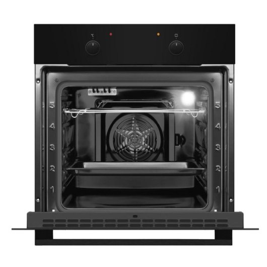 Horno Multifunción Amica ES06117B 62L 60cm Hidrolítico A con Grill Negro