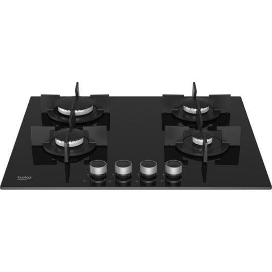 Encimera de gas Beko HILG 64222 S 4 zonas Vidrio Negro 58 cm