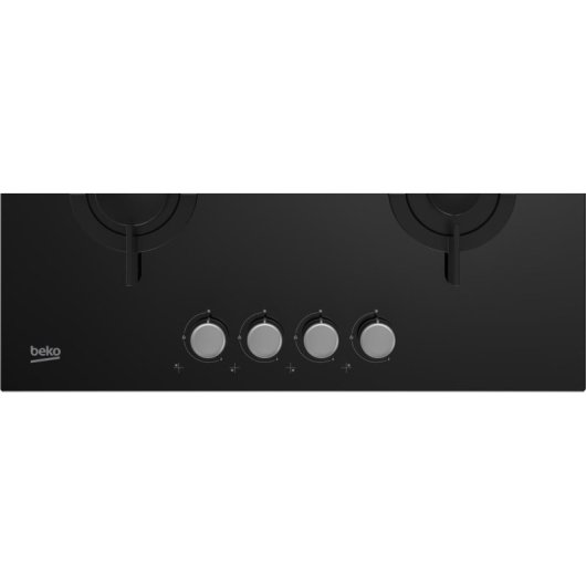 Encimera de gas Beko HILG 64222 S 4 zonas Vidrio Negro 58 cm