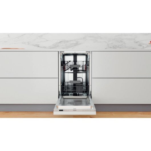 Lavastoviglie Whirlpool WSIC 3M27 10 Coperti E con AquaStop e pannello argento