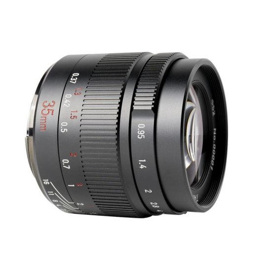 Obiettivo 7Artisans 35mm F0.95 Montatura Fujifilm FX Manuale Metallo Nero
