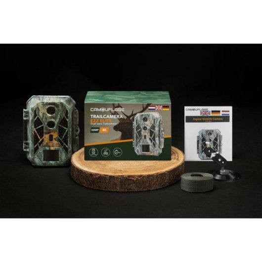 Câmera de vigilância SPYCO Camouflage EZ2 Elite 48 MP Visão Noturna Externa Camuflagem