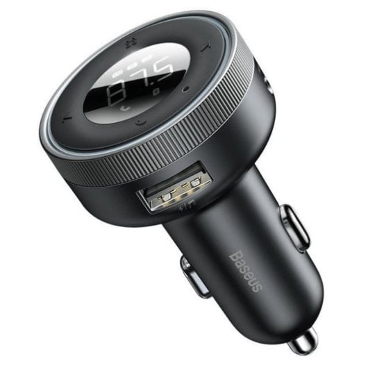 Cargador Baseus Energy Column Interior Encendedor de Cigarrillos 5V Negro