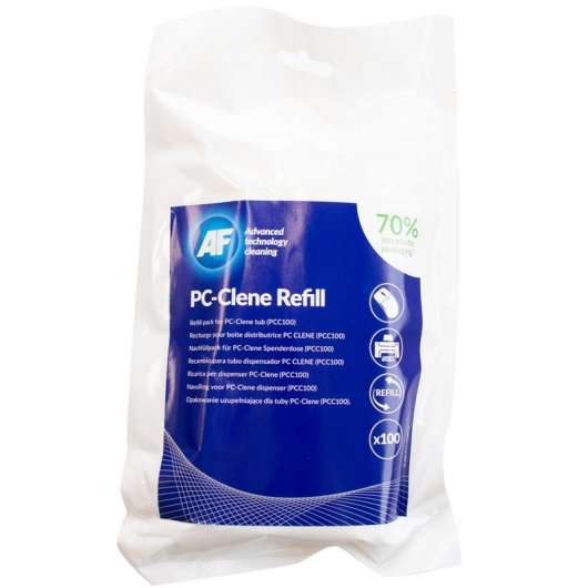 Toalhas de limpeza de equipamento AF PCC100R 100 unidades tubo azul branco universal