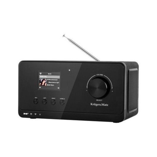 Rádio Pessoal Krüger&Matz KM0816 Bluetooth DAB+ FM 5W Preto