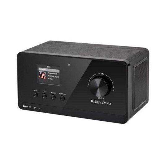 Rádio Pessoal Krüger&Matz KM0816 Bluetooth DAB+ FM 5W Preto