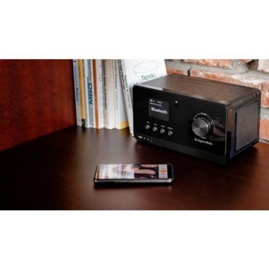 Rádio Pessoal Krüger&Matz KM0816 Bluetooth DAB+ FM 5W Preto