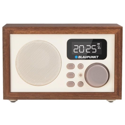 Relógio Despertador Blaupunkt HR5BR Digital FM LCD Bege
