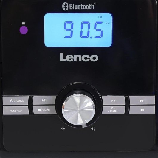 Microset Lenco MC-030BK 10W RMS Bluetooth 5.0 USB FM LCD Zwart