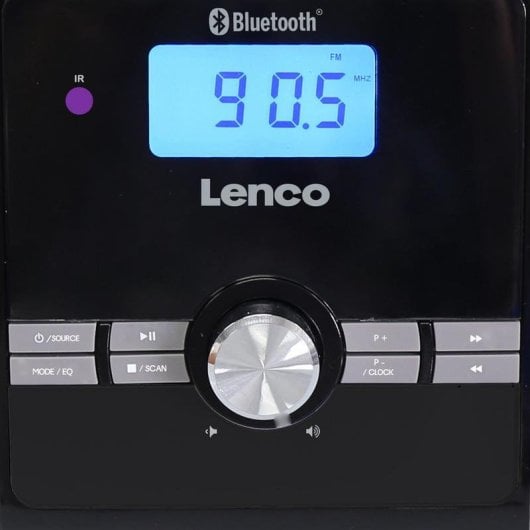 Microcadena Lenco MC-030BK 10W RMS Bluetooth 5.0 USB FM LCD Azul