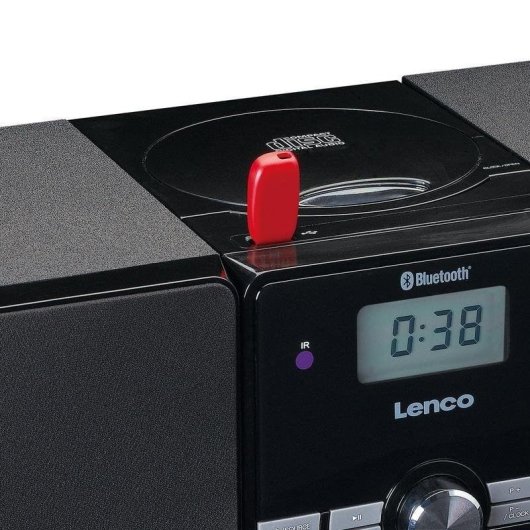 Microset Lenco MC-030BK 10W RMS Bluetooth 5.0 USB FM LCD Zwart