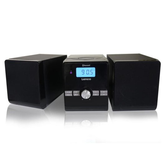 Microcadena Lenco MC-030BK 10W RMS Bluetooth 5.0 USB FM LCD Azul