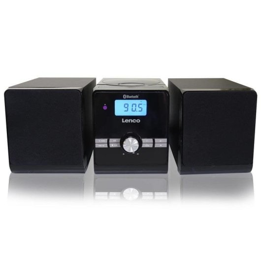 Microset Lenco MC-030BK 10W RMS Bluetooth 5.0 USB FM LCD Zwart