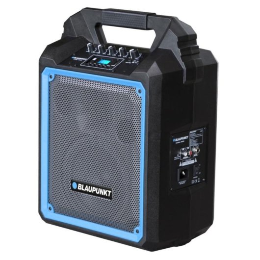 Colunas Blaupunkt Portáteis Estéreo Bluetooth 500W com Rádio FM