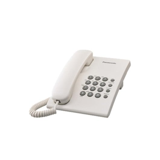 Telefone analógico Panasonic KX-TS500PDW 100 entradas branco