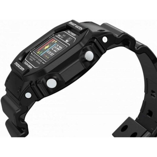 Maxcom FW22 Classic Bluetooth 0,96'' LCD Noir Policarbonate Résistant Eau Pulsomètre