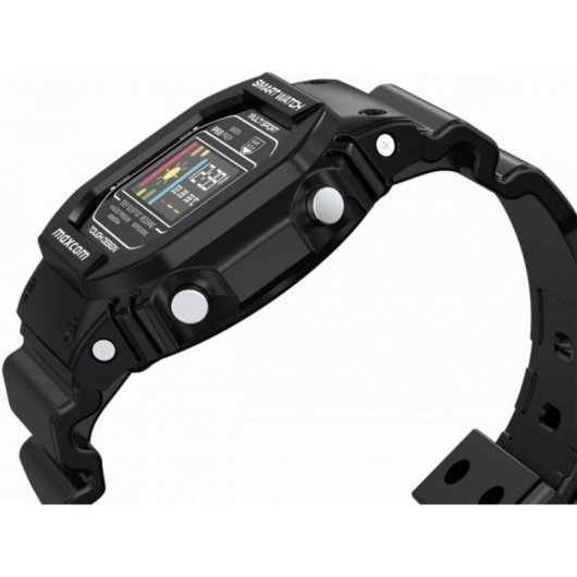 Maxcom FW22 Classic Bluetooth 0,96" LCD Preto Policarbonato Resistente Água Pulsómetro