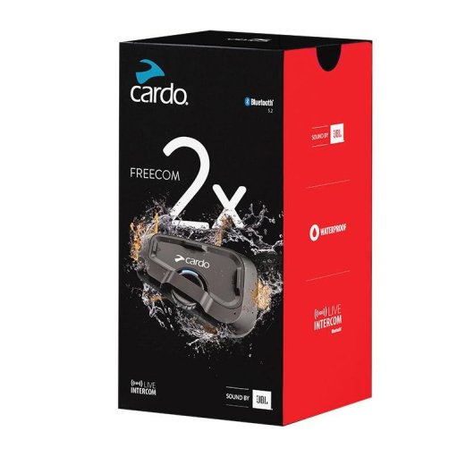 Intercomunicador para motocicleta Cardo FRC2X003 2 canales 800 m Bluetooth 5.2 Negro