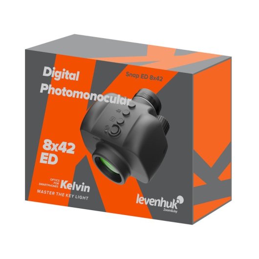 Monocular Digital Levenhuk Kelvin Snap ED 8x42 Captação de Fotos e Vídeos