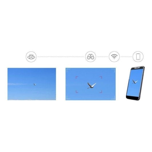 Digitales Monokular Levenhuk Kelvin Snap ED 8x42 Full HD Wi-Fi