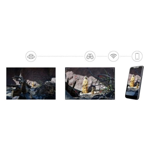 Monocular Digital Levenhuk Kelvin Snap ED 8x42 Captação de Fotos e Vídeos