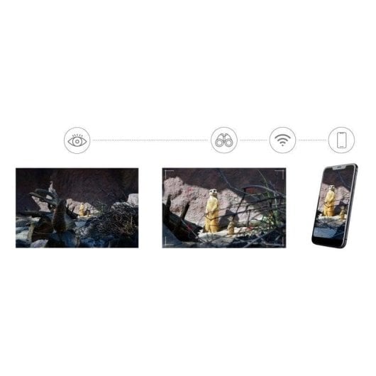 Digitales Monokular Levenhuk Kelvin Snap ED 8x42 Full HD Wi-Fi