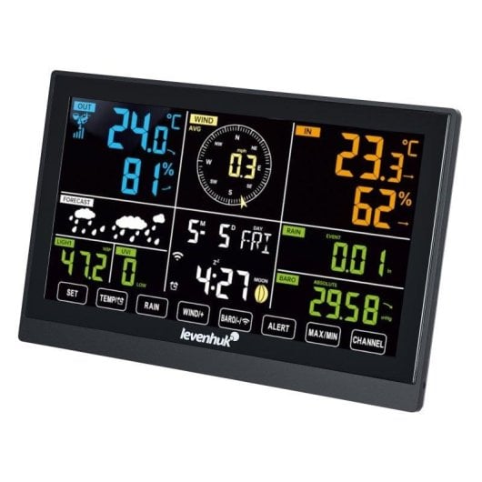 Station Météo 7 en 1 Levenhuk Wezzer Plus LP140 WiFi Écran Couleur