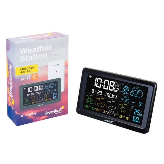 Estacao Meteorologica Levenhuk Wezzer Plus Lp80 Wi-Fi Bluetooth Sensor 100m