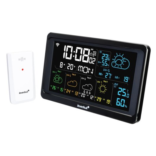 Estacao Meteorologica Levenhuk Wezzer Plus Lp80 Wi-Fi Bluetooth Sensor 100m