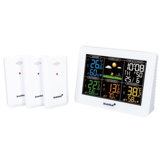 Estacao Meteorologica Levenhuk Wezzer Plus Lp60 com 3 Sensores Remotos