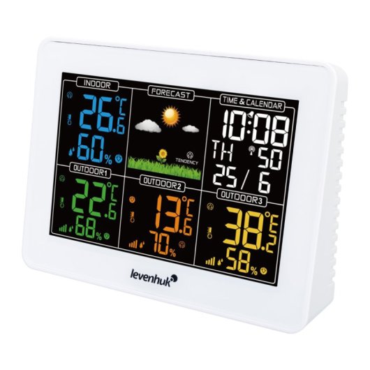 Estacao Meteorologica Levenhuk Wezzer Plus Lp60 com 3 Sensores Remotos