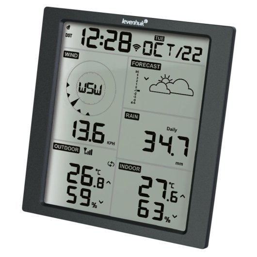 Estacao Meteorologica Levenhuk Wezzer Pro Lp310 Sensor 5 em 1 Interior Exterior