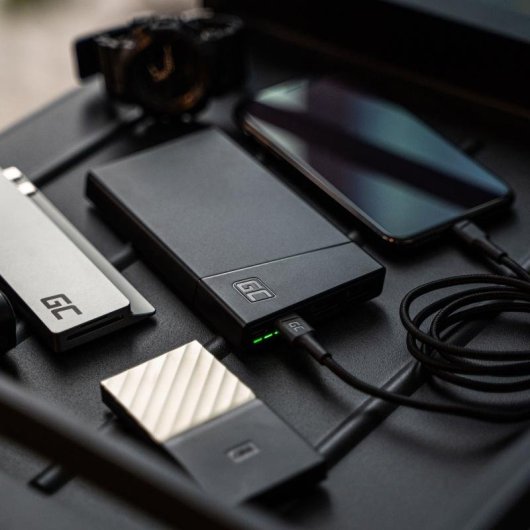 Batteria esterna Green Cell PBGC02S 10000 mAh Quick Charge 3.0 18W Nero