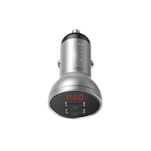 Cargador de Coche Baseus CCBX-0S 4,8 A Plata 2 Puertos USB