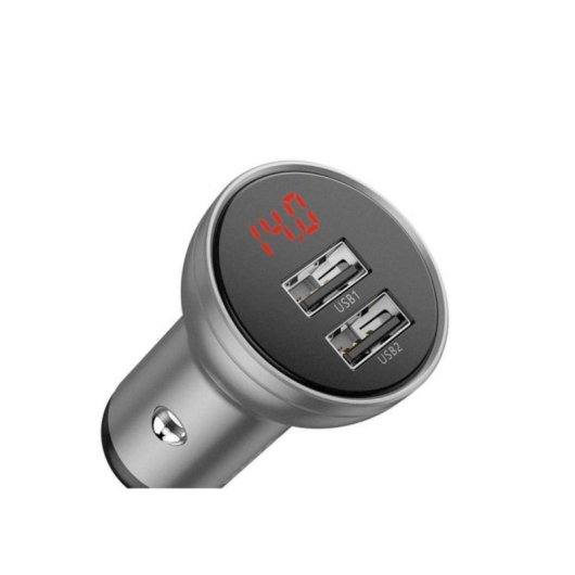 Cargador de Coche Baseus CCBX-0S 4,8 A Plata 2 Puertos USB