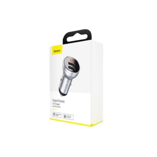 Cargador de Coche Baseus CCBX-0S 4,8 A Plata 2 Puertos USB