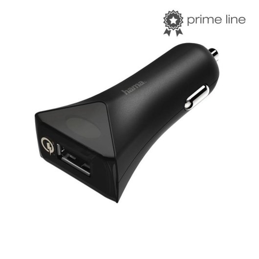Cargador de Coche Hama Qualcomm Quick Charge 3.0 USB Negro