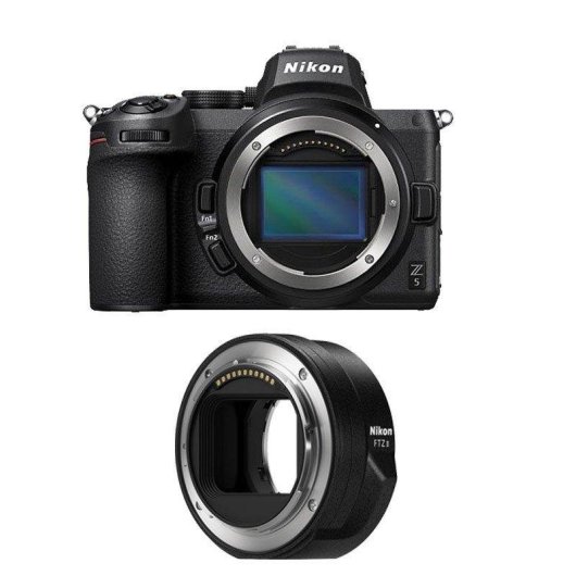 Fotocamera Mirrorless Nikon Z5 24.3MP Sensore Full-Frame WiFi Bluetooth Corpo FTZ II