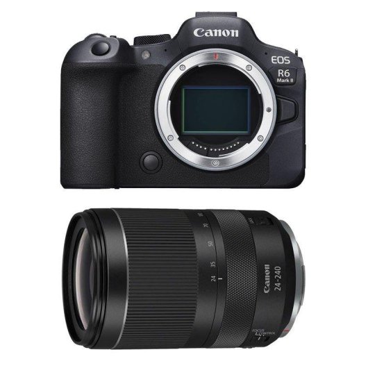 Câmara Mirrorless Canon EOS R6 Mark II 24.2MP 24-240mm Sensor Full-Frame WiFi