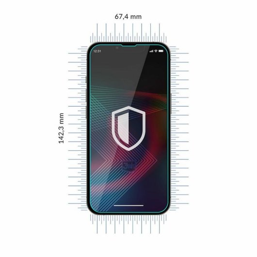 Protettore schermo FlexibleGlass per iPhone 14/14 Pro 3MK