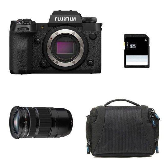 Cámara sin espejo Fujifilm X-H2 40,2MP 8K WiFi 18-120mm Bluetooth Estabilización de imagen